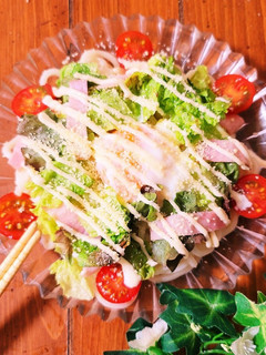 簡単♪シーザーサラダうどん-レシピのメイン写真