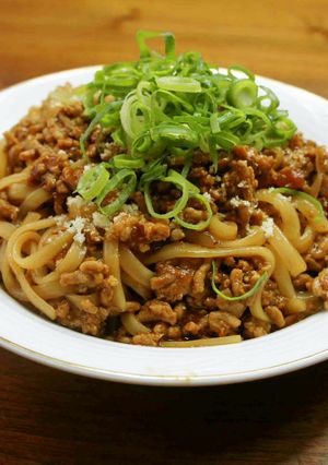 ボロネーゼ風稲庭うどん-レシピのメイン写真