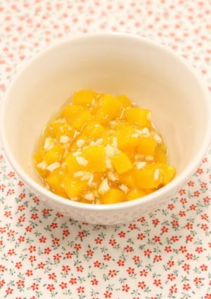 【離乳食中期】かぼちゃのそぼろ煮-レシピのメイン写真