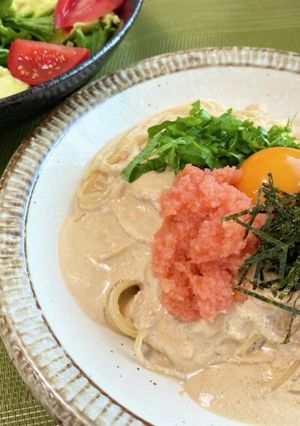 濃厚！！明太子のクリームパスタ-レシピのメイン写真