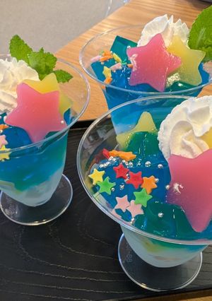 織姫と彦星の七夕パフェ-レシピのメイン写真