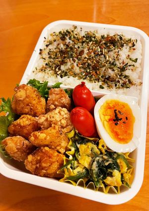 から揚げ弁当-レシピのメイン写真