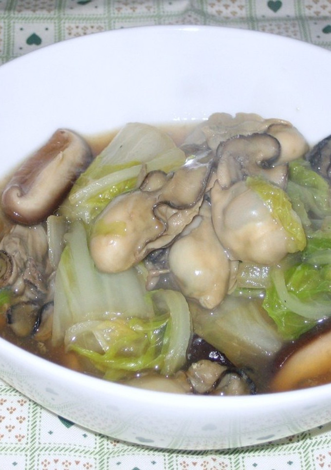 体暖まる☆牡蠣と白菜のあっというま煮-レシピのメイン写真