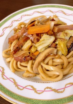 パパッと♪簡単焼きうどん♪-レシピのメイン写真
