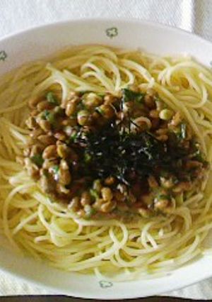 納豆スパゲティー-レシピのメイン写真