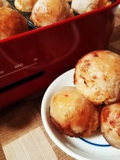 たこ焼き器de豚キムチのミニ焼きおにぎり-レシピのメイン写真