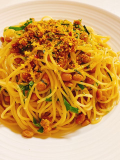 たまごふりかけ納豆パスタ-レシピのメイン写真
