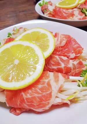簡単!レモンポン酢の豚巻き豆苗&もやし-レシピのメイン写真