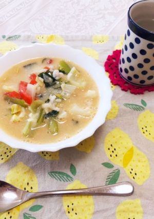 とろとろ野菜の豆乳スープ-レシピのメイン写真