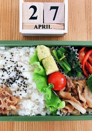豚コマのソース炒め弁当 21/4.27-レシピのメイン写真