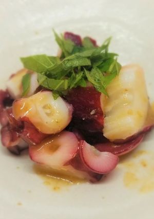 糸島うめ液茶漬け　タコの梅肉和え-レシピのメイン写真