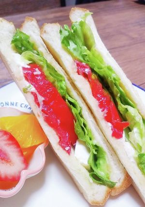 クセになる♡ハニーマヨのベジサンド-レシピのメイン写真