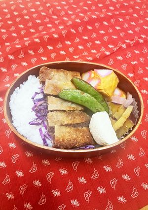 牛カツ弁当〜娘弁当撮れなかった-レシピのメイン写真