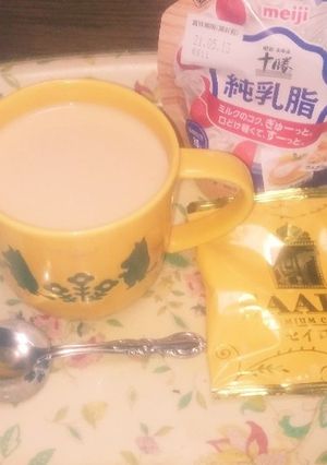 生クリームで！贅沢ミルクティー-レシピのメイン写真