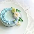 幸せを呼ぶ❤サムシングブルーチーズケーキ