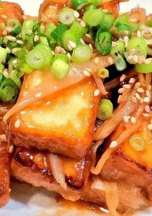 やみつき！新生姜たっぷり厚揚げの甘辛焼き-レシピのメイン写真