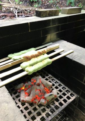 よもぎ竹パン（アウトドアクッキング）-レシピのメイン写真