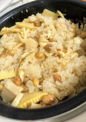 大豆とたけのこご飯-レシピのメイン写真