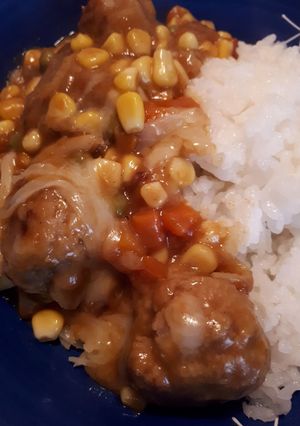 ミートボールのチーズカレー煮込み-レシピのメイン写真
