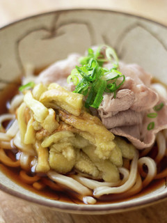 焼きなすと豚しゃぶぶっかけうどん-レシピのメイン写真