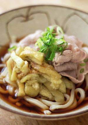 焼きなすと豚しゃぶぶっかけうどん-レシピのメイン写真
