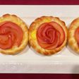 りんごとカスタードの薔薇パン