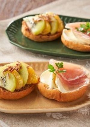 ふんわりブランパンのカナッペ２種-レシピのメイン写真