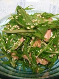 水菜とツナの中華風?サラダ-レシピのメイン写真