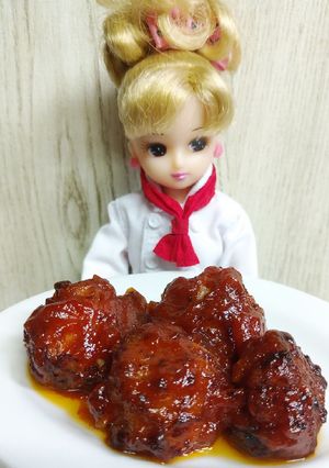 リカちゃん♡ミートボールトマトケチャプ味-レシピのメイン写真