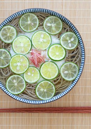 【卯月製麺】すだちと長芋の冷やかけそば-レシピのメイン写真