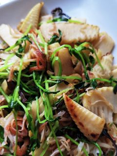 たけのこと豆苗炒め-レシピのメイン写真