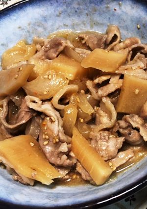 タケノコと豚肉の油味噌-レシピのメイン写真