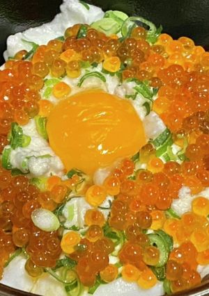 ふんわりメレンゲに乗せていくら丼-レシピのメイン写真