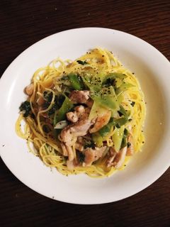 絶品☆鶏肉の酒蒸しパスタ-レシピのメイン写真