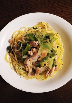 絶品☆鶏肉の酒蒸しパスタ-レシピのメイン写真