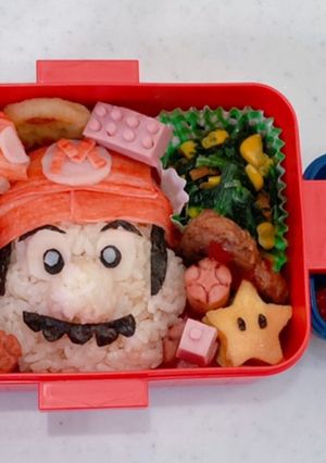 マリオ レゴ キャラ弁 幼稚園弁当-レシピのメイン写真