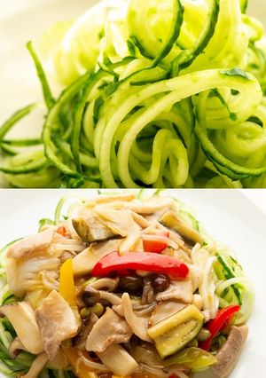 お助けQちゃんベジヌードルであんかけ麺-レシピのメイン写真