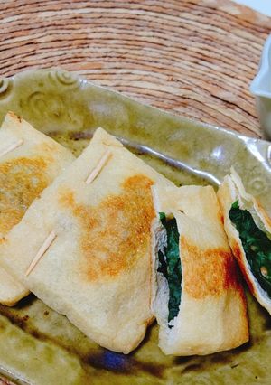 納豆入り焼き油揚げ-レシピのメイン写真