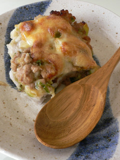 もちもち♪里芋と肉味噌のチーズ焼き-レシピのメイン写真