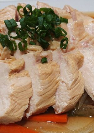余熱で簡単 茹で鶏の南蛮漬け-レシピのメイン写真