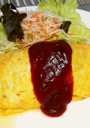 超簡単！合挽き肉と野菜のオムレツ！！-レシピのメイン写真