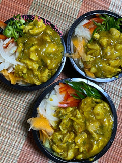 鶏カレー丼弁当-レシピのメイン写真
