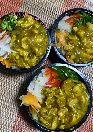 鶏カレー丼弁当-レシピのメイン写真