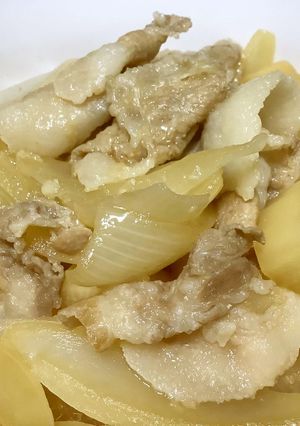 新玉ねぎと豚バラ肉と大根の甘酢煮♪-レシピのメイン写真