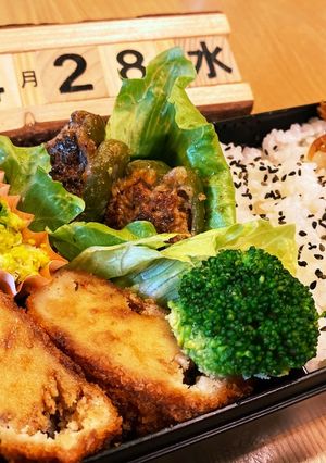 2021.4/28 中学生男子お弁当-レシピのメイン写真