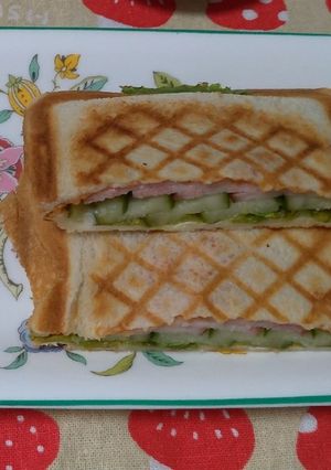 朝ご飯に簡単ホットサンド☆-レシピのメイン写真