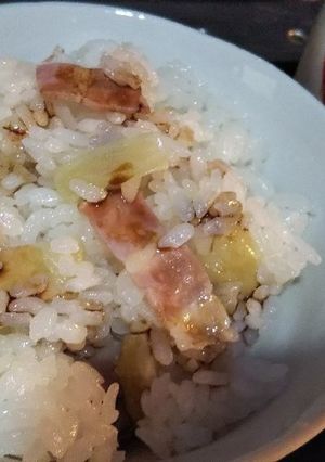 レンジでホクホク丸ごとにんにくご飯-レシピのメイン写真