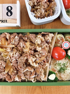 牛丼弁当 21/4.28-レシピのメイン写真