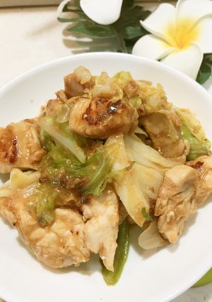 春キャベツと鶏むね肉の味噌炒め-レシピのメイン写真