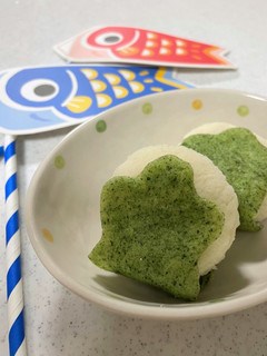 子どもの日にも!柏餅風♡アレンジ蒸しパン-レシピのメイン写真